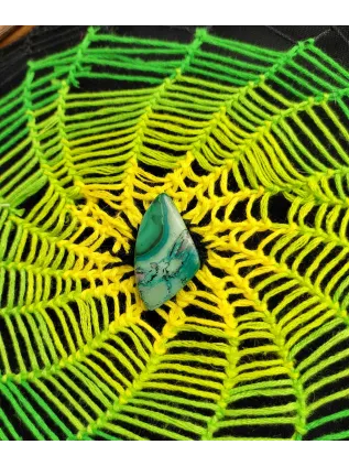 Jungle Peacock Dreamcatcher 'Hypnotizing' | Chrysocolla Stone