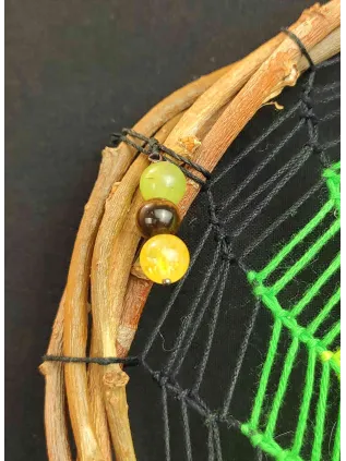 Jungle Peacock Dreamcatcher 'Hypnotizing' | Chrysocolla Stone