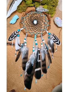 Hawk Dreamcatcher 'Hawk's Breath' | Angel Aura Quartz