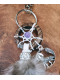 Dreamcatcher Feather Keychain, Bag Charm with Natural Feathers, 5 Natural Stone Variations