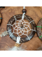 Small dreamcatchers with natural feathers for the car