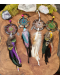 Small dreamcatchers with natural feathers for the car