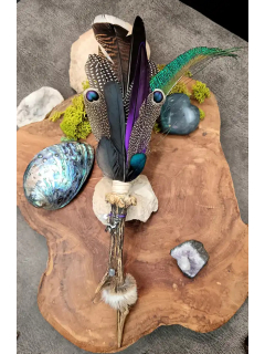 Räucherfächer "Atem der Astrée" | Sternsaphir & Hirschgeweih