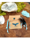 Hand-Painted Totem Medicine Pouch | Leather & Natural Stones