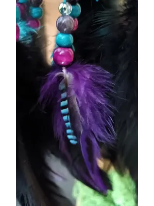 Attrape-Rêve 3D Chamanique "Le Souffle du Loup Bleu" | Totem & Lithothérapie