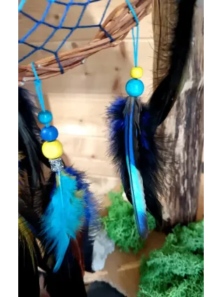 3D Dreamcatcher Golden Dragon Labyrinth - Pyrite Talisman