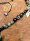 Collier Chamanique Homme Malachite Obsidienne | Guerrier Pacifique