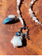 Collier Chamanique Étoile d'Argent - Labradorite Blanche
