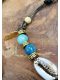 Bracelet ethnique femme macramé avec pierre semi précieuse