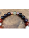 Fine stone bracelet on elastic cord with shell \"Wild beach
