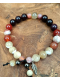 Fine stone bracelet on elastic cord with shell \"Wild beach