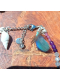 Bracelet de Cheville Chamanique "La Tortue des Lagons" - Abalone & Plumes Sacrées
