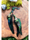 Bijou de Cheveux Chamanique "Nacre Sauvage" – Totem Tortue en Abalone & Labradorite