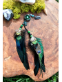 Bijou de Cheveux Chamanique "Nacre Sauvage" – Totem Tortue en Abalone & Labradorite