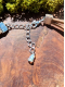Bracelet de Cheville Attrape-Rêves Chamanique "Terre de Nacre" – Labradorite Blanche & Argent 925