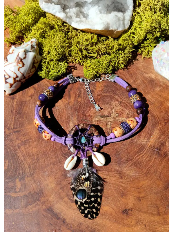 Bracelet de Cheville Attrape-Rêves "Opale d'Amazone" – Opale d'Éthiopie & Argent 925