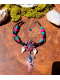 Bracelet de Cheville Attrape-Rêves Chamanique "Le Lagon des Tropiques" – Apatite & Tourmaline Rose