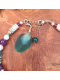 Bracelet de cheville artisanal lotus labradorite | Le Lotus des Lagons