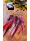 Sunset Lover - Earcuff chamanique en pierres et plumes