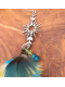 Caribbean Feathers – Shamanic Apatite & Parrot Feather Earrings | Mindful Expression Jewelry