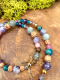 Le renard des aurores - Collier chamanique en labradorite et plumes naturelles