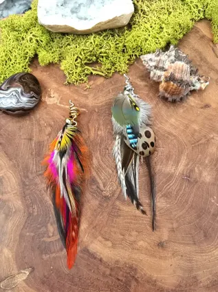Shamanic Snake Hair Jewel for Braids & Dreadlocks