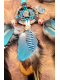 The Golden Spiral – Shamanic Dreamcatcher Necklace with Bear Paw and Pyrite Ammonite