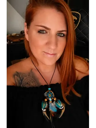 Collier attrape-rêves ours La spirale d'or - Amazone