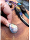 Rainbow Aurora - Collier chamanique en labradorite et plumes naturelles de paon