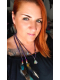Rainbow Aurora - Collier chamanique en labradorite et plumes naturelles de paon
