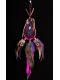 Heart’s Flight – Shamanic Teardrop Dreamcatcher with Kunzite and Pheasant Feathers