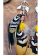 Savannah Sparks – Shamanic Earrings with Citrine, Jasper, and Natural Feathers