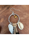 Boucles d'oreilles Éclats de savane citrine - Plumes d'Amazone