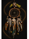 The Black Sun Heart – Shamanic Golden Obsidian Dreamcatcher | Spiritual Protection & Clarity