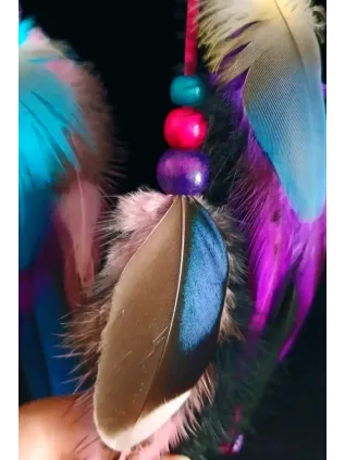 Shamanic Dreamcatcher "Une Étoile au Soleil": Starfish & Handcrafted Sari