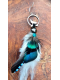 Boucles d'Oreilles Chamaniques Le Loup du Crépuscule – Apatite & Plumes