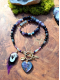 Collier Chamanique « Cœur du Désir » | Labradorite Violette & Opale d'Éthiopie