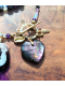Collier Chamanique « Cœur du Désir » | Labradorite Violette & Opale d'Éthiopie
