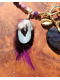 Collier Chamanique « Cœur du Désir » | Labradorite Violette & Opale d'Éthiopie