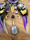 Collier Attrape-Rêves Chamanique « Le Soleil Pourpre » | Labradorites & Améthyste