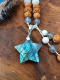 Mala Chamanique 108 Perles « L'Étoile des Terres Sauvages » | Labradorite & Rudraksha