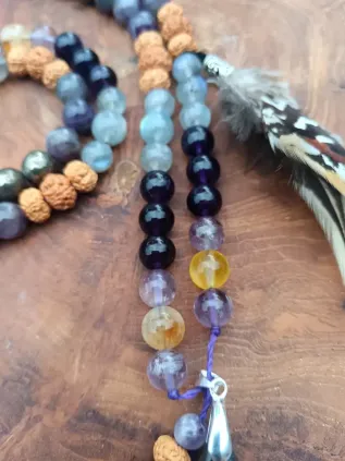 Mala Chamanique 108 Perles « Les Reflets Secrets » | Labradorite Violette