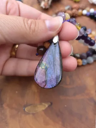 Mala Chamanique 108 Perles « Les Reflets Secrets » | Labradorite Violette
