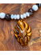 Collier Œil de Tigre Totem Renard - Protection & Énergie (45cm)