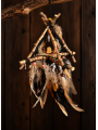 Attrape-Rêves 3D Tipi « À l'Ombre du Grand Ours » | Calcite & Plumes Nobles